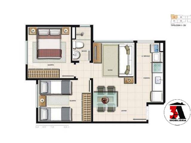 #1110 - Apartamento para Venda em Porto Velho - RO